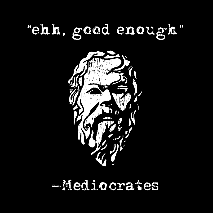 Mediocrates eh Good Enough Vintage Distressed Washed Tank