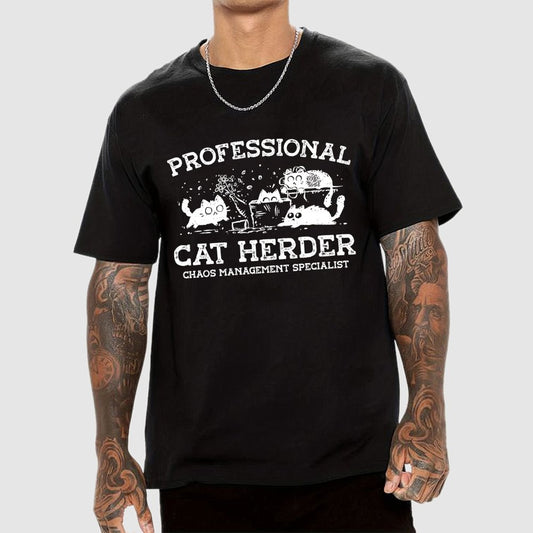 Professional Cat Herder Geek T-Shirt