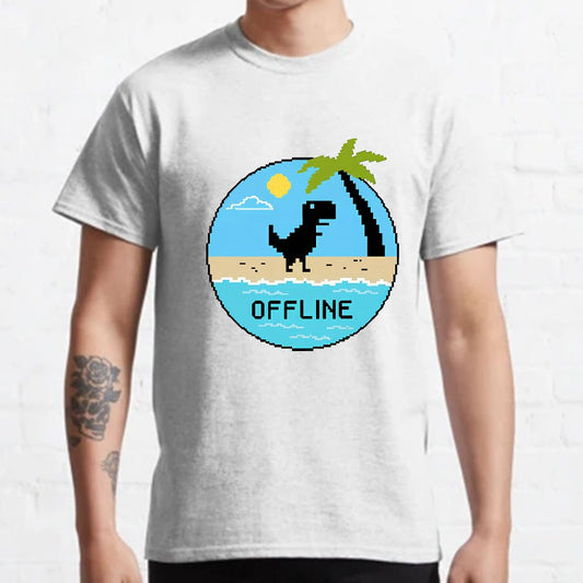 Dinosaur Offline Nerdy T-Shirt