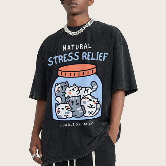 Natural Stress Relief Vintage Distressed T-shirt