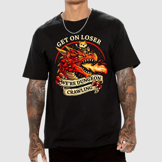 Dungeon Crawling Dragon Geek T-Shirt