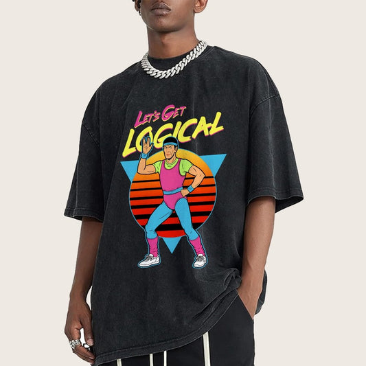 Let's Get Logical Vintage Distressed T-shirt
