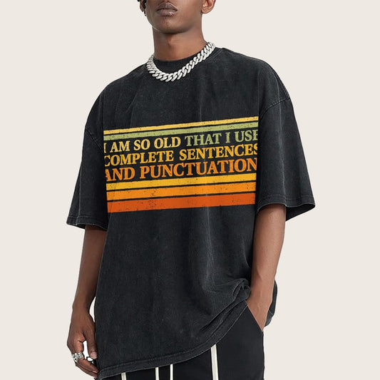 Complete Sentences and Punctuation Vintage Distressed T-shirt