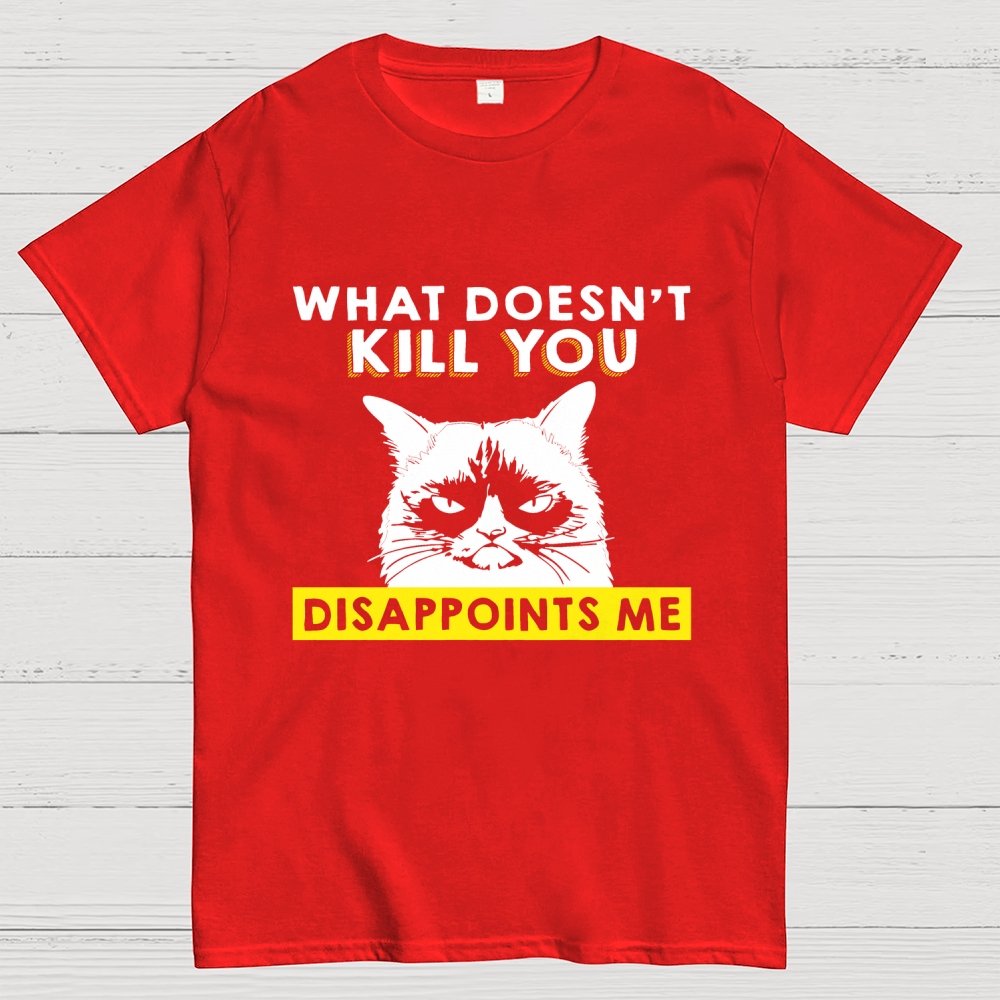 What Doesn't Kill You Disappoints Me Cat Geek T-Shirt