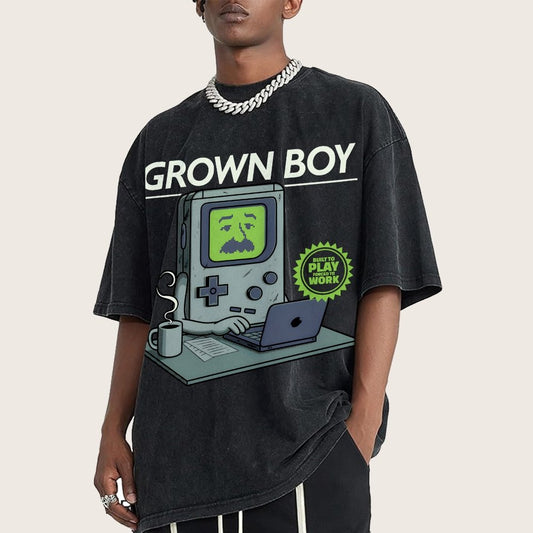 Grown Boy Vintage Distressed T-shirt