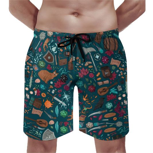 Magic Dice Forest Geek Shorts
