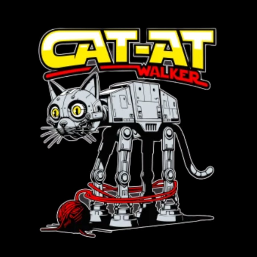 Funny Cat-at Walker, Cat Geeky T-Shirt