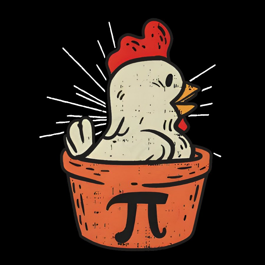 Funny Chicken Pot Pi Geek T-Shirt