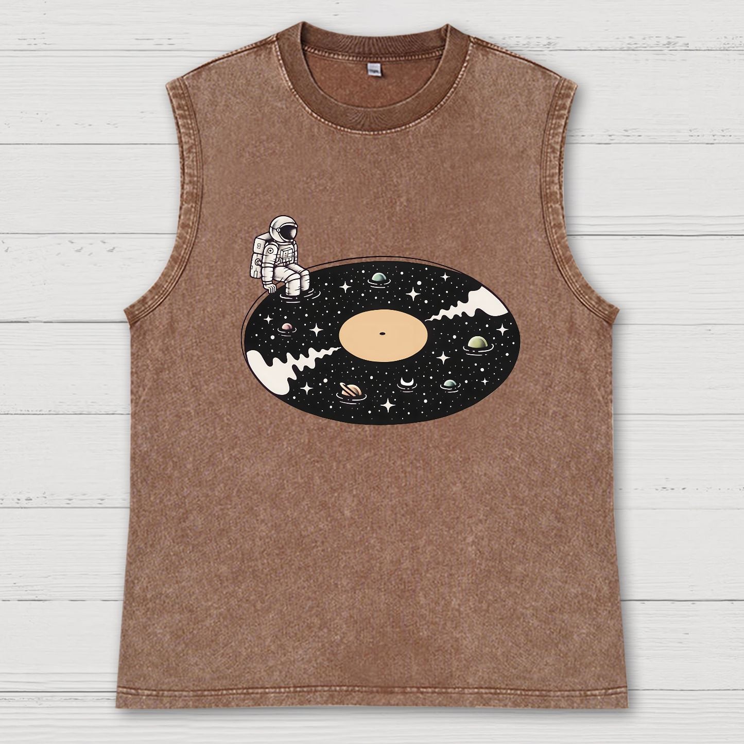 Cosmic Sound Vintage Distressed Washed Tank