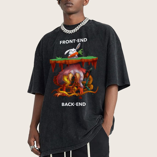 Front-End - Back-End Vintage Distressed T-shirt