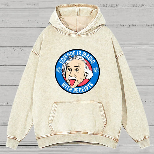 Science Is Magic Vintage Distressed Hoodie