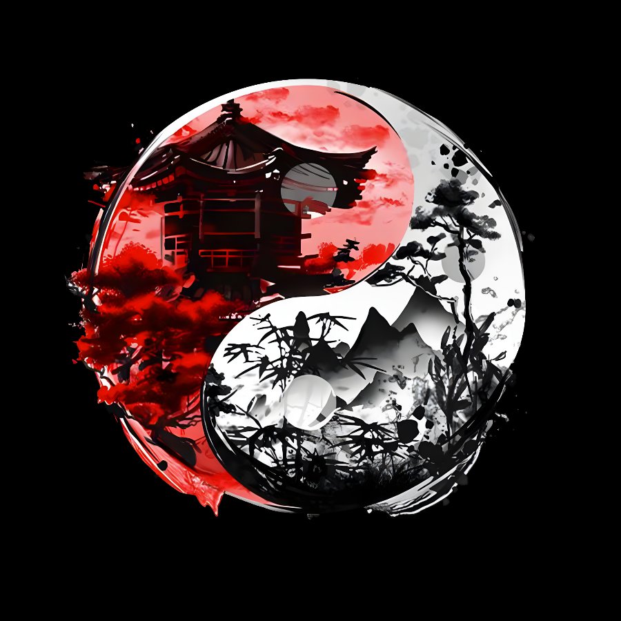 Temple Yin yang Geek T-Shirt