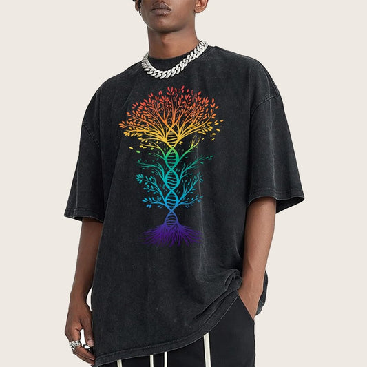 DNA Tree Of Life Science Vintage Distressed T-shirt