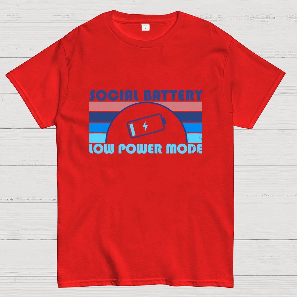 Low Social Battery Geek T-Shirt