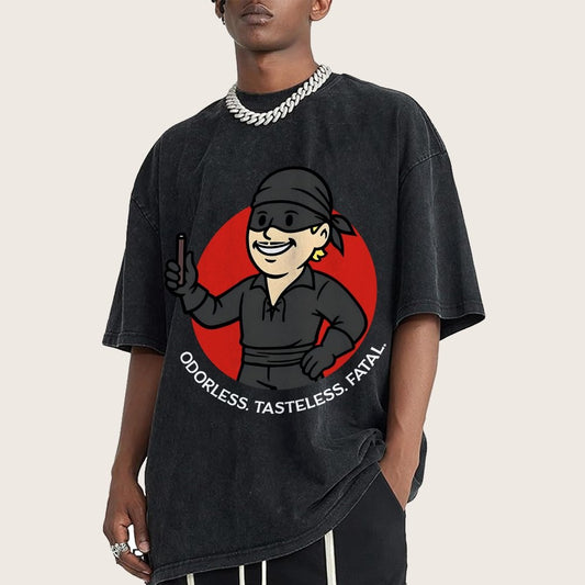 Odorless Tasteless Fatal Vintage Distressed T-shirt