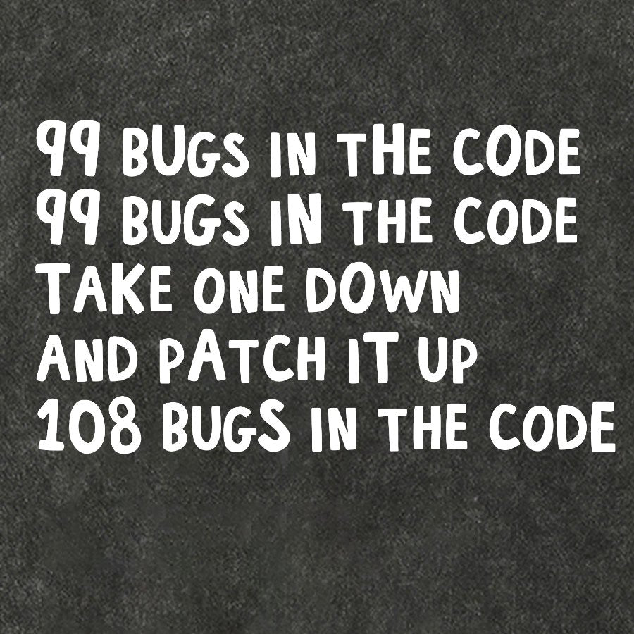 99 Bugs In The Code Vintage Distressed T-shirt