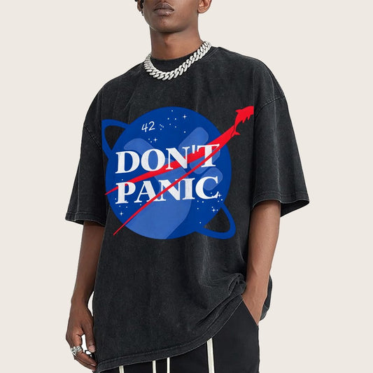 Don't Panic Vintage Distressed T-shirt
