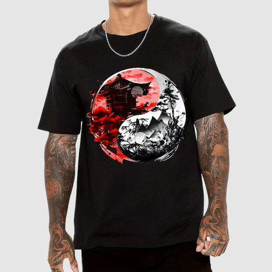 Temple Yin yang Geek T-Shirt