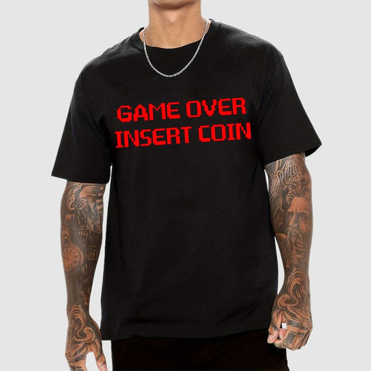 Game Over - Insert Coin Geek T-Shirt