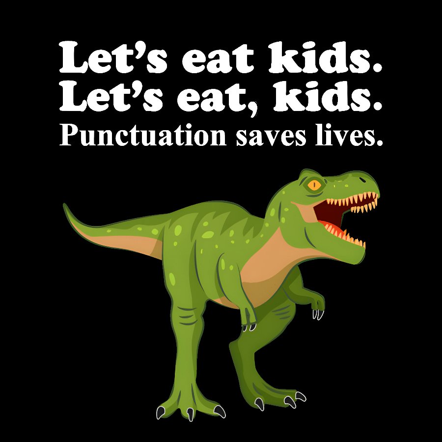 Punctuation Saves Lives Geek T-Shirt