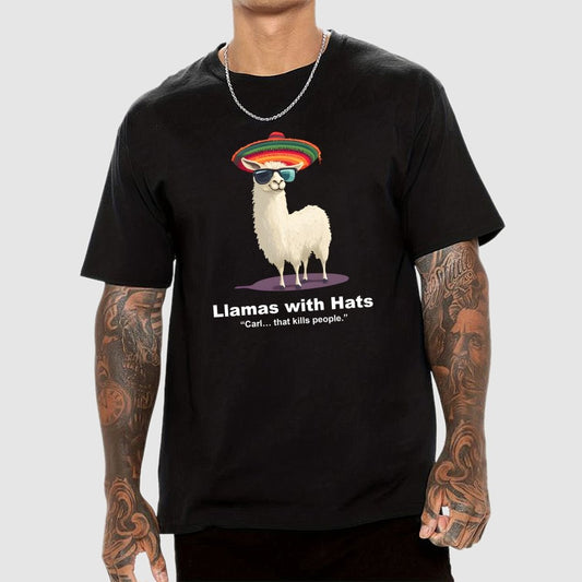 Llamas with Hats Geek T-Shirt