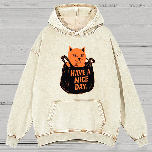 Have A Nice Day Vintage Distressed Hoodie