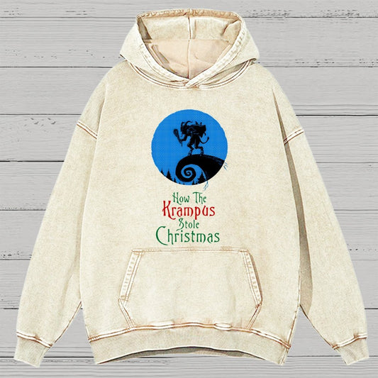 Krampus Vintage Distressed Hoodie