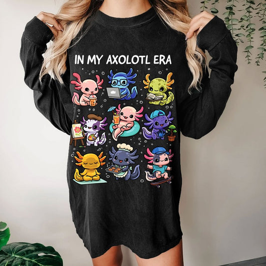In My Axolotl Era Washed Long Sleeve Tee