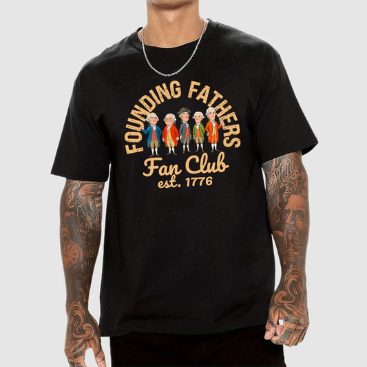 American Founding Fathers Fan Club Geek T-Shirt