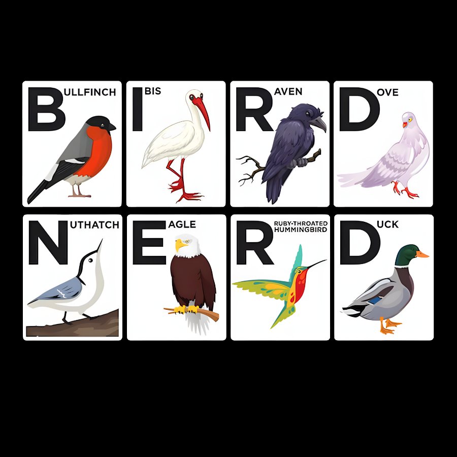 Bird Nerd Watching Vintage Retro Birdwatching Geek T-Shirt