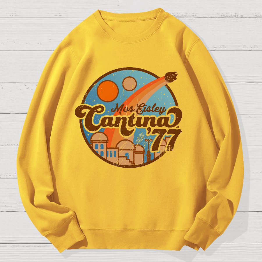 Vintage Hangout 77 Geek Cotton Sweatshirt