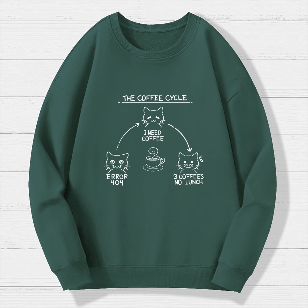 The Coffee Cycle Geek Cotton Sweatshirt