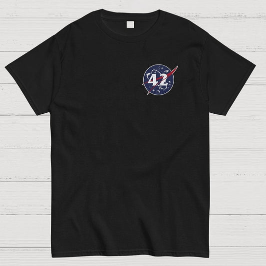42 Life Universe and Everything Front And Back Printing Geek T-Shirt