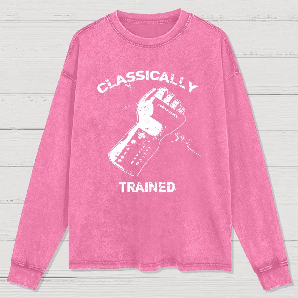 Classically Trained Gamer Washed Long Sleeve Tee