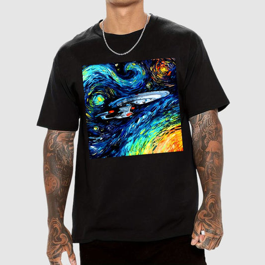 Van Gogh Never Adventurously Went Geek T-Shirt