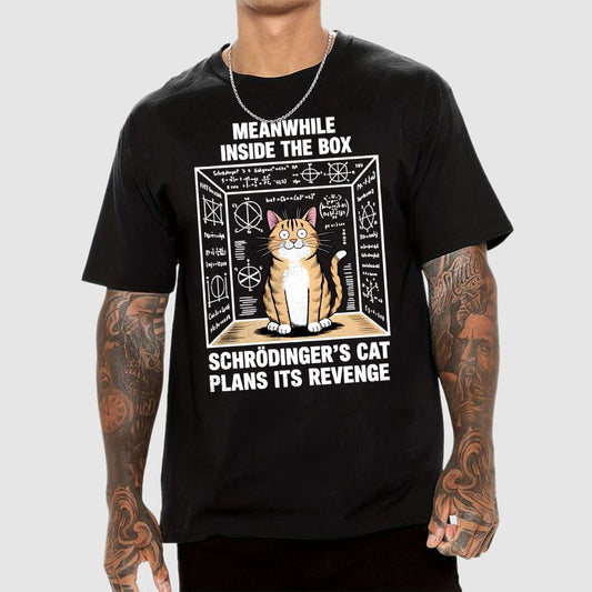 Schrodinger's Cat Escape Plan Geek T-Shirt