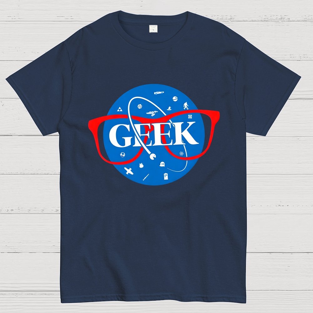 Nerdy Space Patch Geek T-Shirt