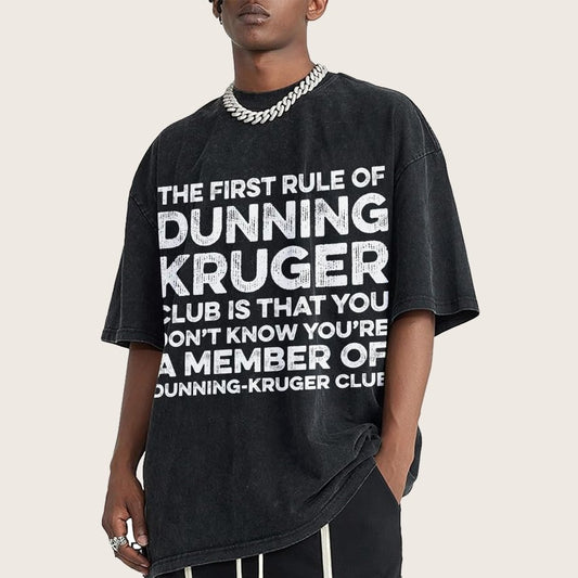 Dunning Kruger Club Vintage Distressed T-shirt