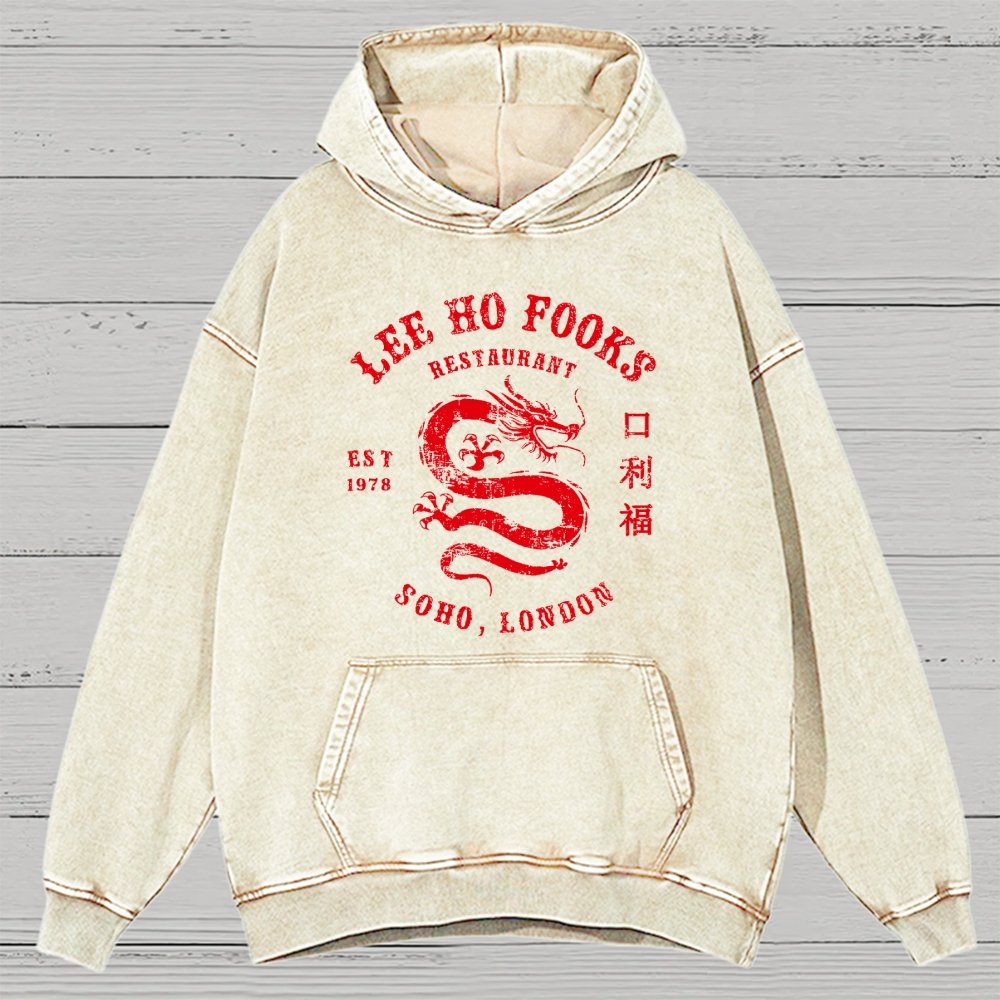 Lee Ho Fook Vintage Distressed Hoodie