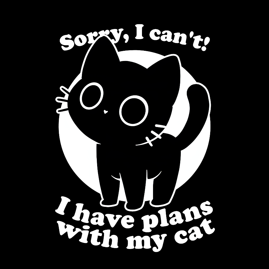 I Like Cats Not People - Cute Irony Pet Geek T-Shirt