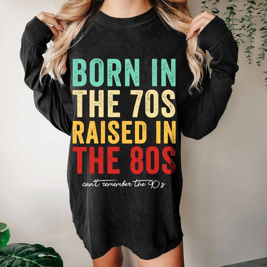 Raised in the 80s Washed Long Sleeve Tee