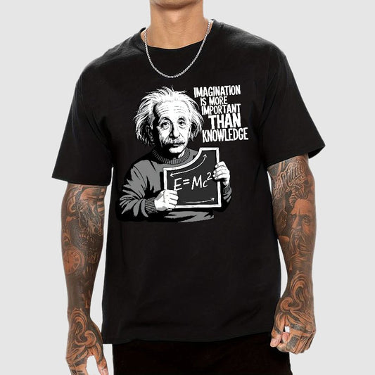 Imagination is more important than knowledge Geek T-Shirt