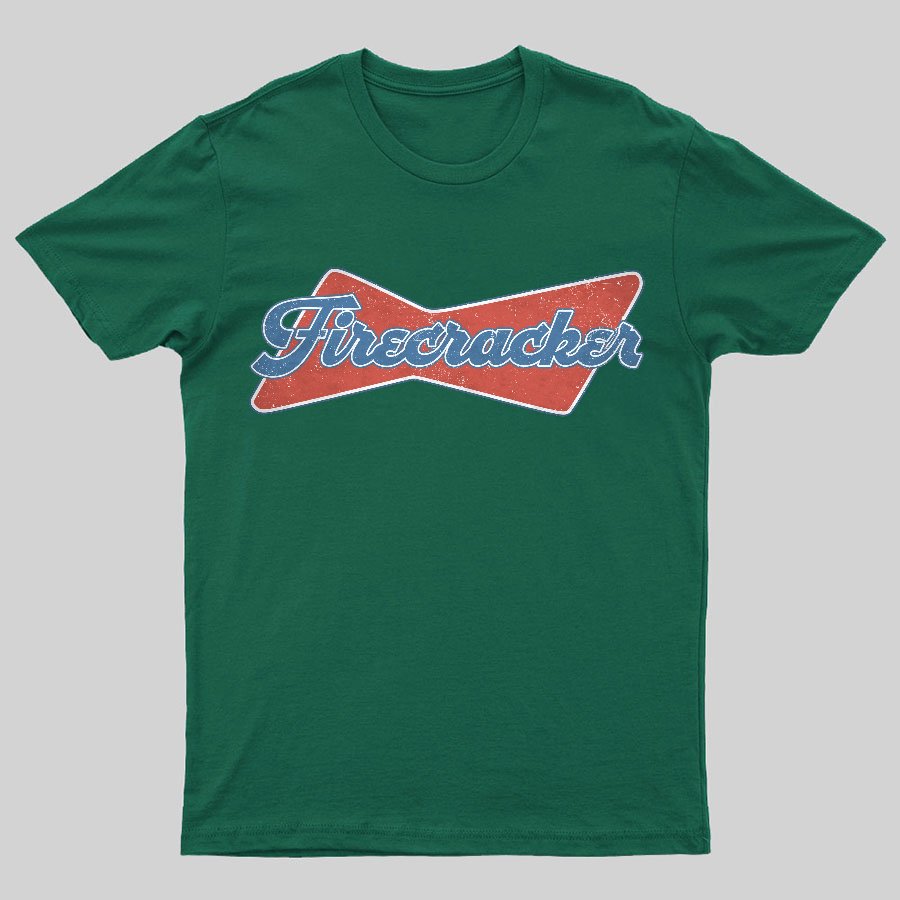 Firecracker Retro 4th july ndependence Day Geeky T-Shirt