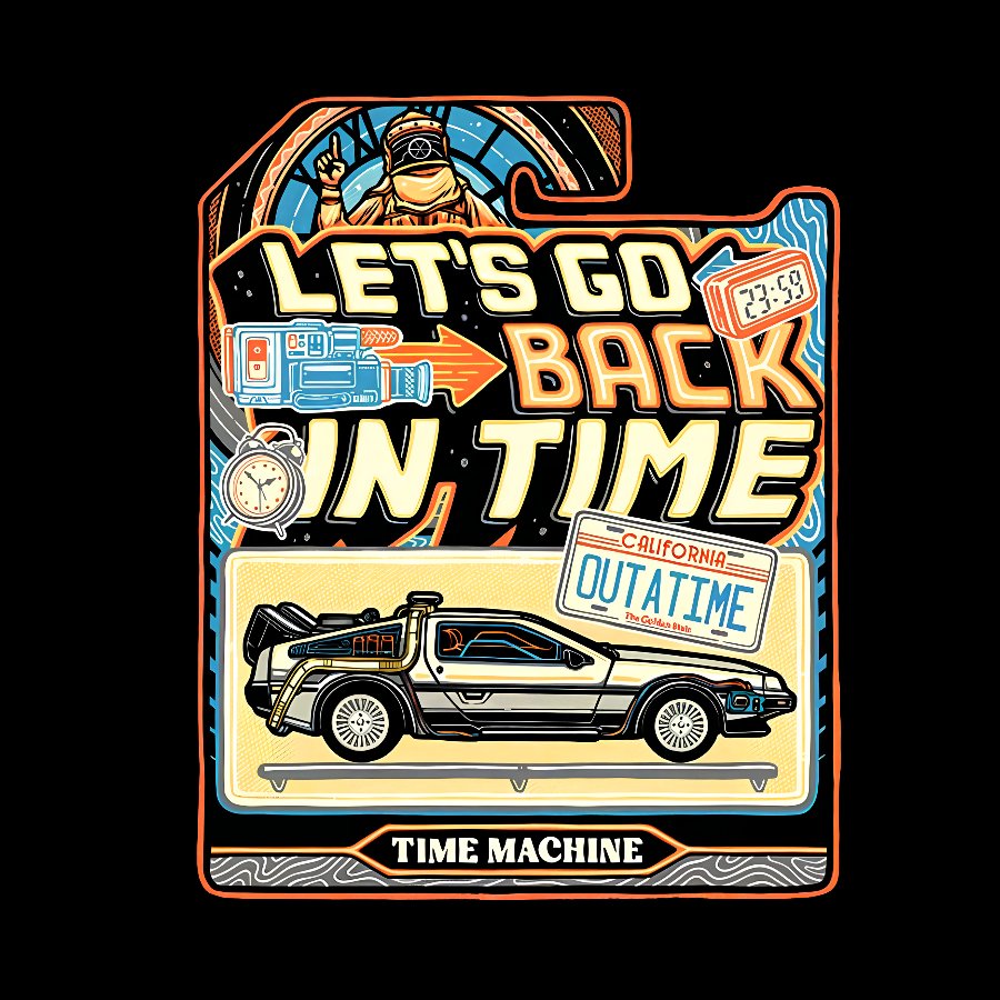 TIME MACHINE Nerdy T-Shirt