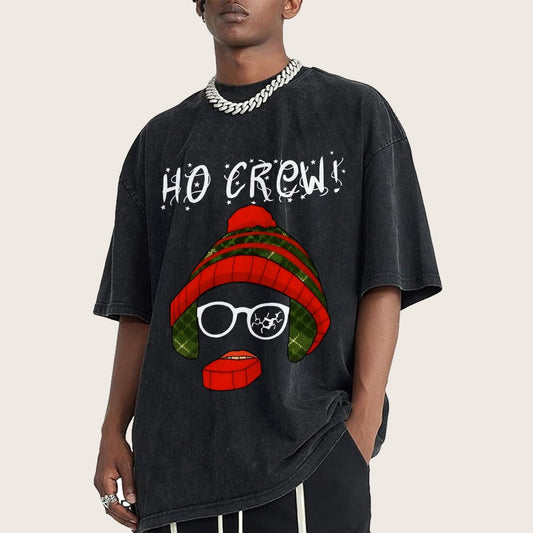 Ho Crew Oh Fudge Holiday Vintage Distressed T-shirt