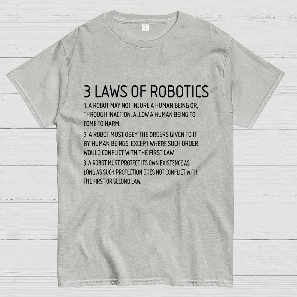 Three Laws of Robotics Geek T-Shirt