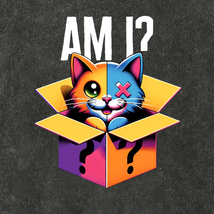 Schrodinger's Cat Shirt, Am I Vintage Distressed T-shirt