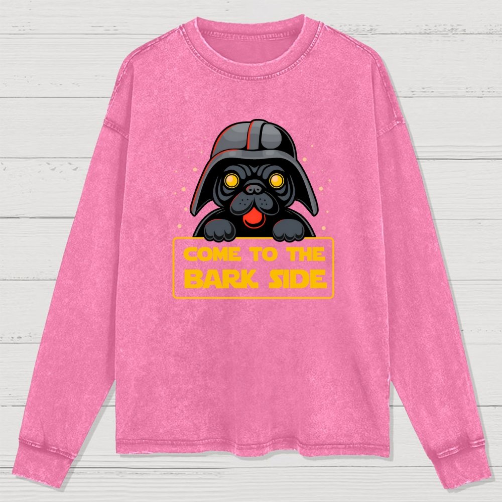 Come To The Howl Side Washed Long Sleeve Tee