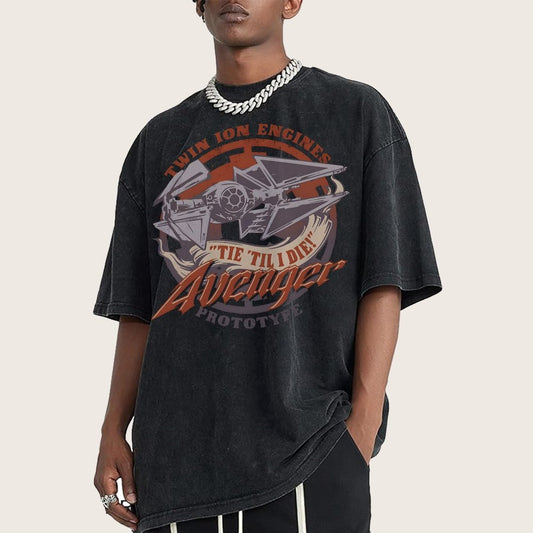WING 'Til I Die! Vintage Distressed T-shirt