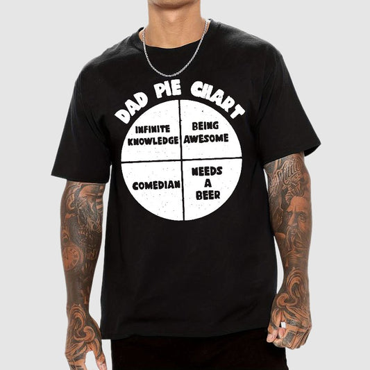 Dad Pie Chart Geek T-Shirt